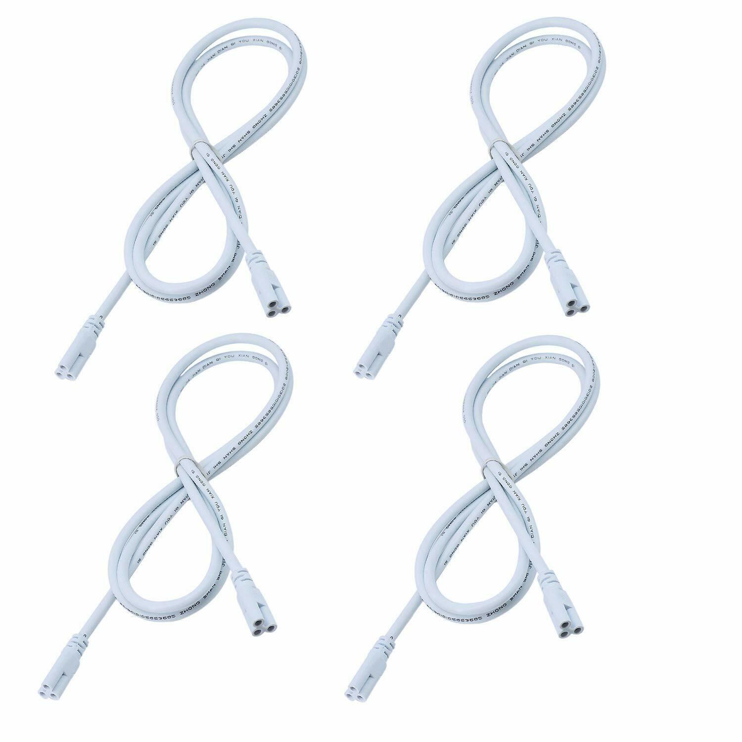 3FT 4FT 6FT 10FT Connector Cable Extension Cord 3-Pin for Tube Light Fixture gallery