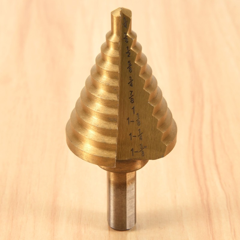 Step Drill Cone Drill Bits, High Speed Steel 10 Steps 1/4 to 1-3/8 inch Y2N5 gallery