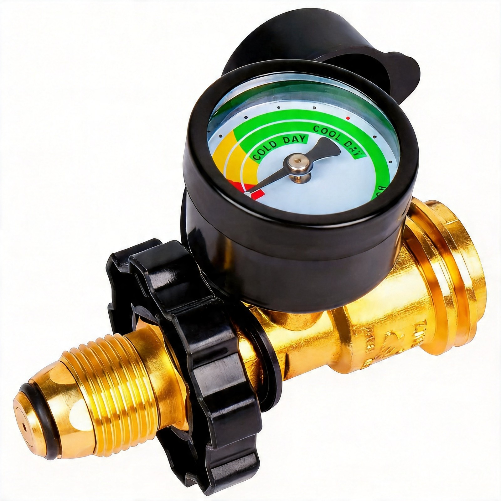 GASPRO Universal Propane Tank Gauge POL Connection for 5-100lb LP Tanks gallery