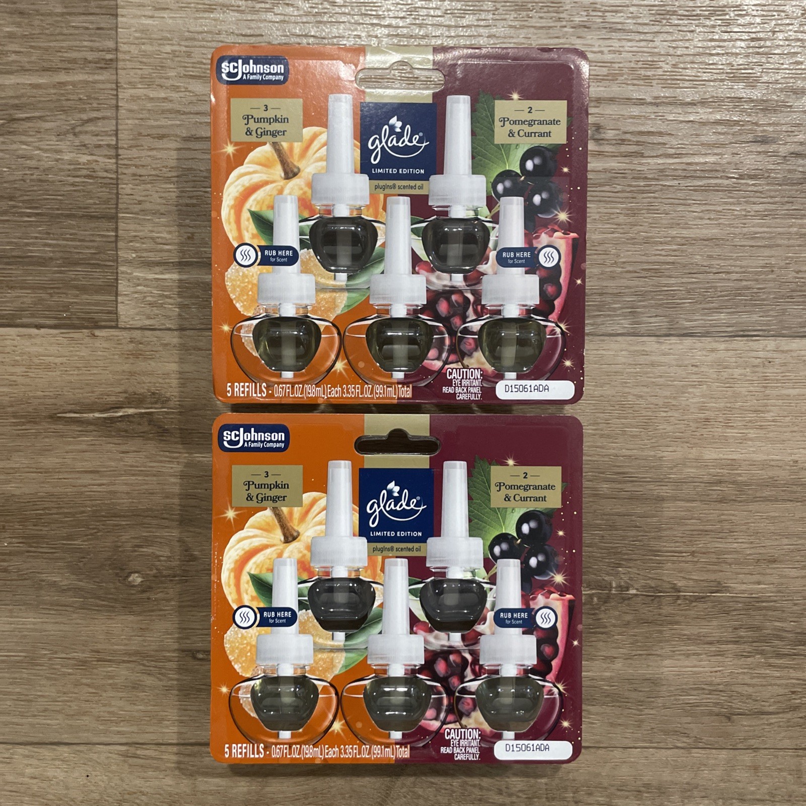 10 Glade Plugins Scented Oil Refills 6 Pumpkin & Ginger + 4 Pomegranate Currant gallery