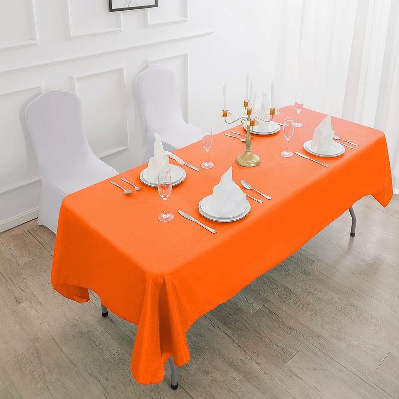 120 inch Round Tablecloth Washable Polyester Table Cloth Decorative Table Cov... gallery
