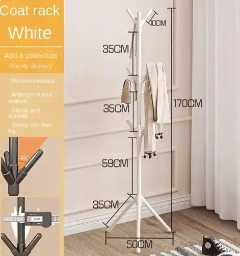 Coat Rack Stand Free Standing Tree Clothes Hanger Hat Coat Rack 8 Hooks gallery