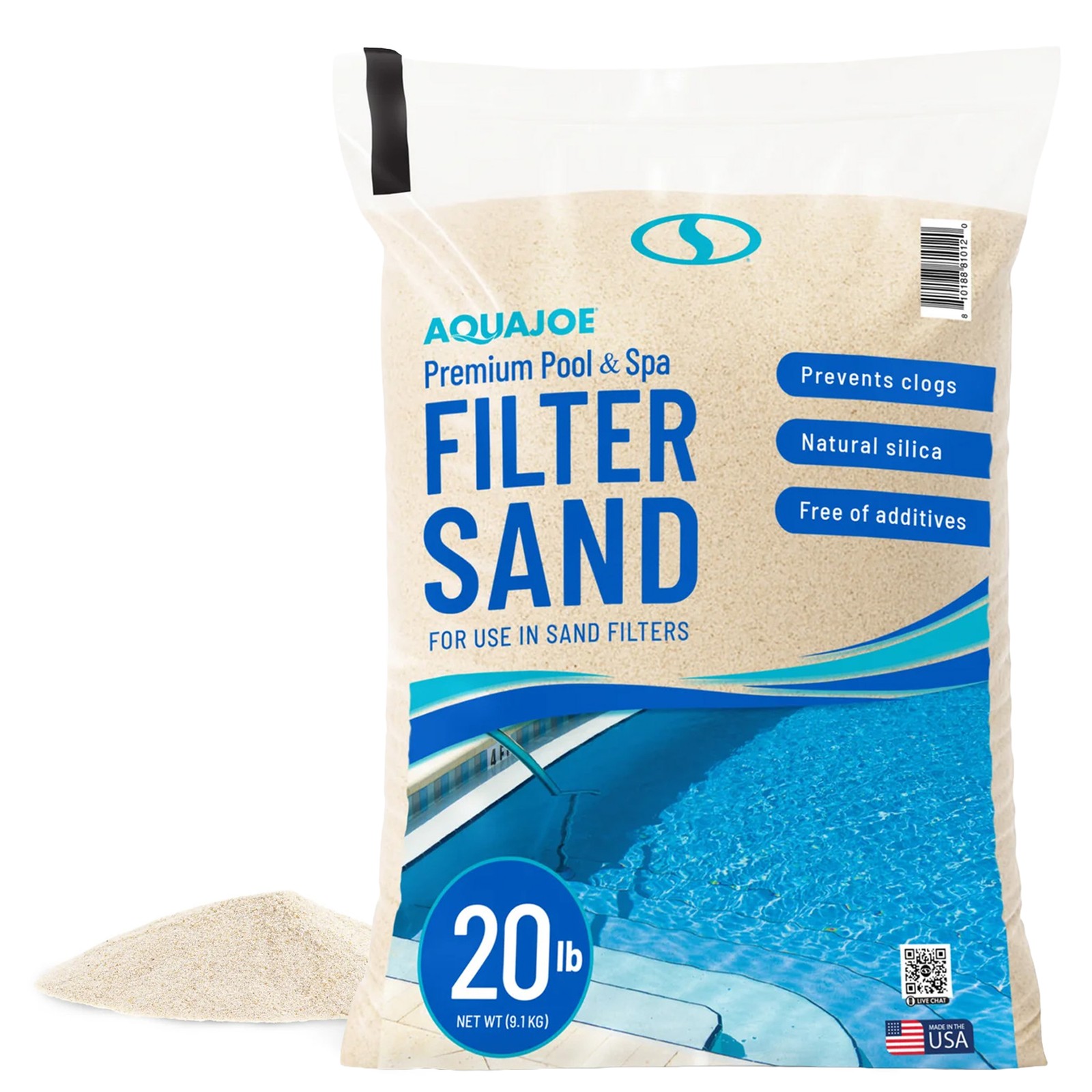 Aqua Joe Premium Pool & Spa Filter Sand for Swimming Pools, 20 lb, FLTSAND20 gallery