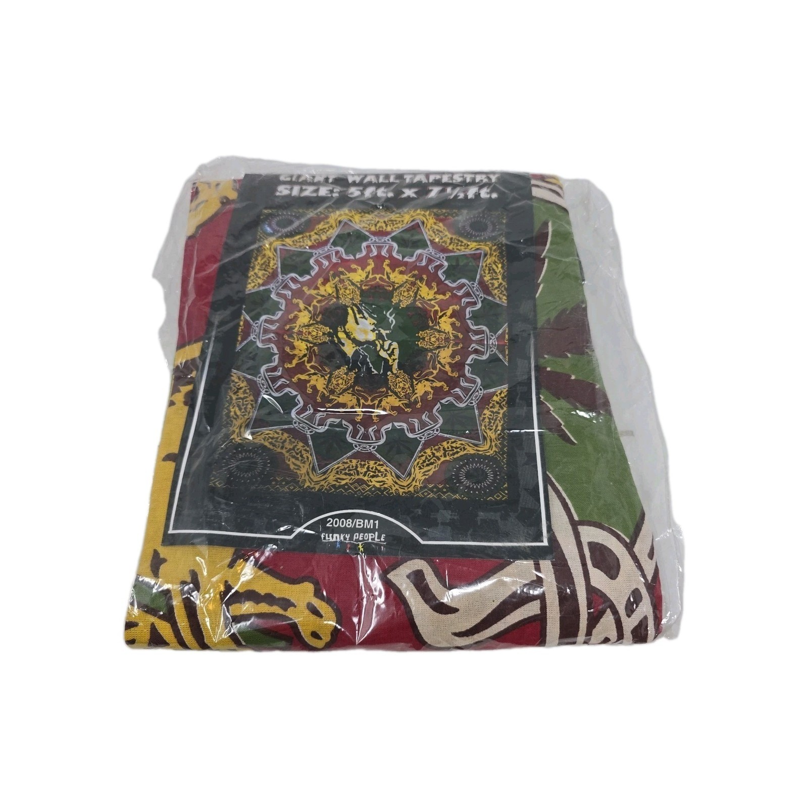 Bob Marley Tapestry 60"x90" Geometric Wall Hanging 2008 Funky People New gallery