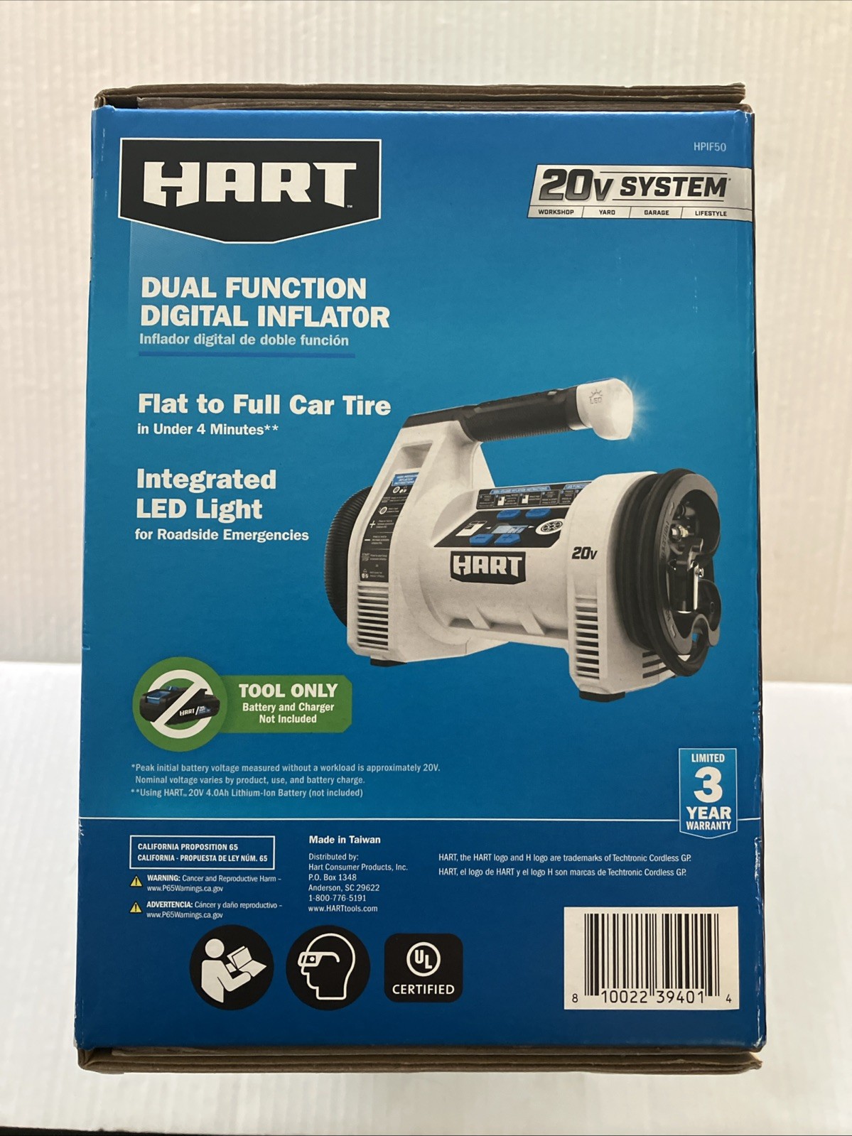 New HART 20-Volt Cordless Dual Function Digital Inflator (Battery Not Included) gallery