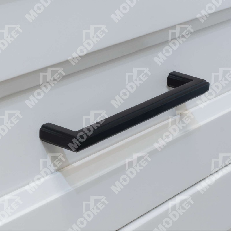 Solid Matte Black Cabinet Pulls Knobs Handles Kitchen Bath Drawers Hardware gallery