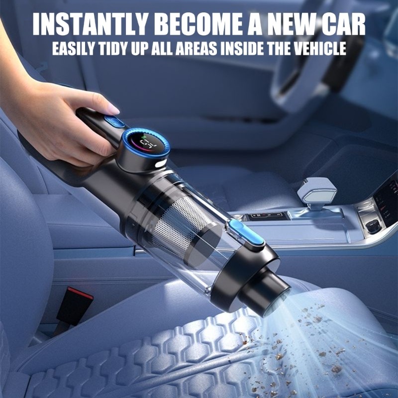 Cordless Car Vacuum Cleaner Multifunctional 11000PA Suction And Blowing Cleaner gallery
