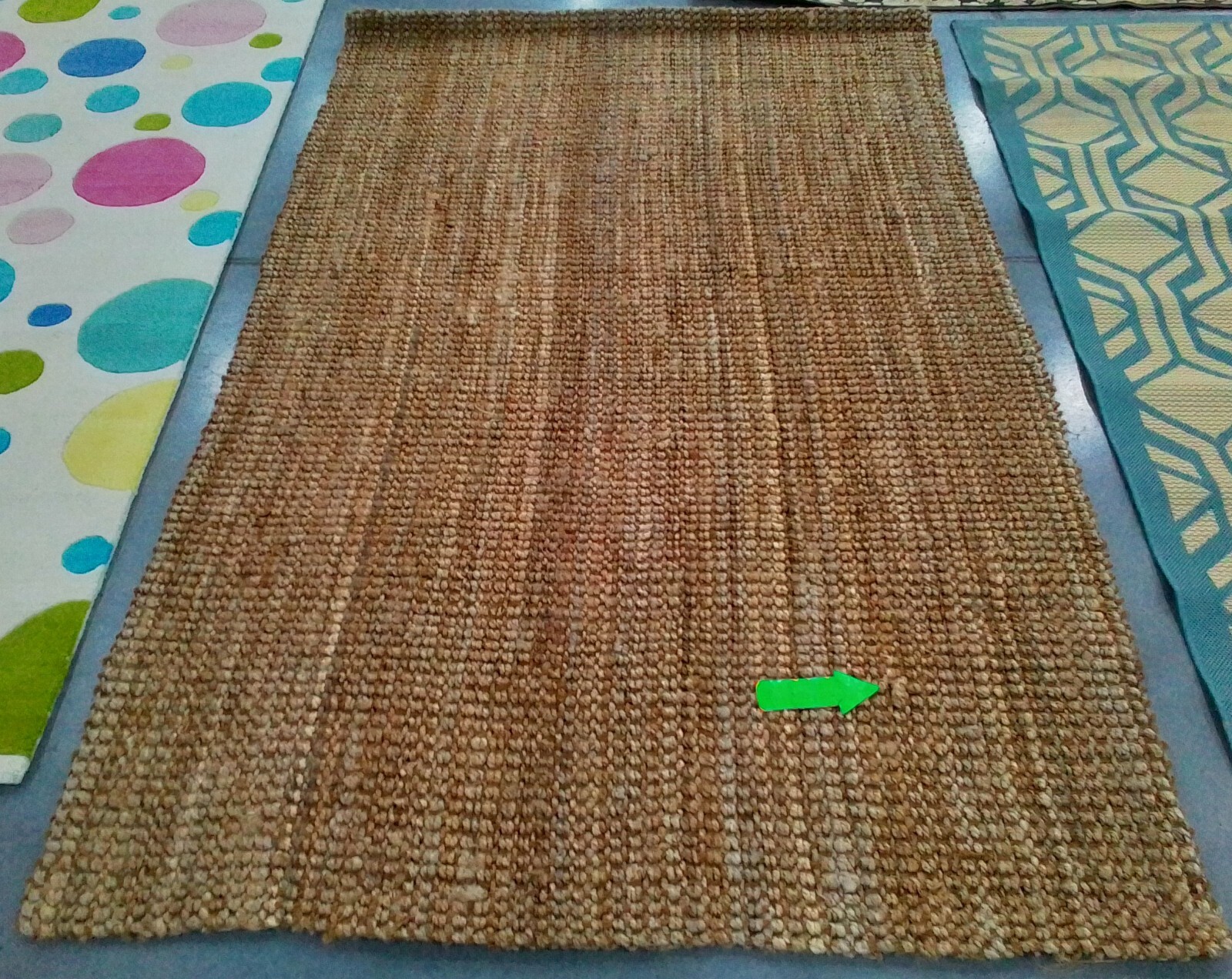 NATURAL 5'-0" x 8'-0" Broken Thread Rug, Reduced Price 1172774502 NF747A-5 gallery