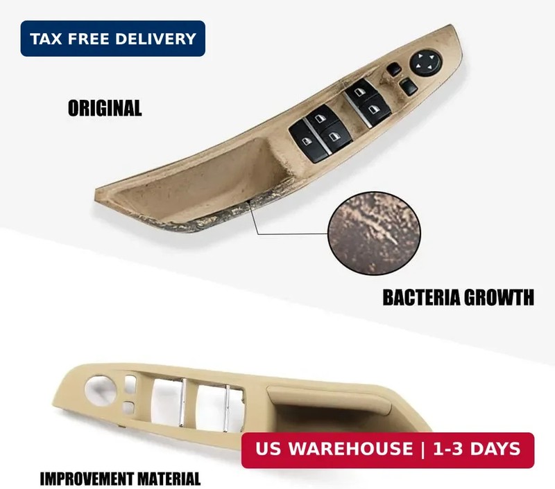 FEXON Beige Window Switch Armrest Panel, Inner Door Pull Handle Trim Cover Kits gallery