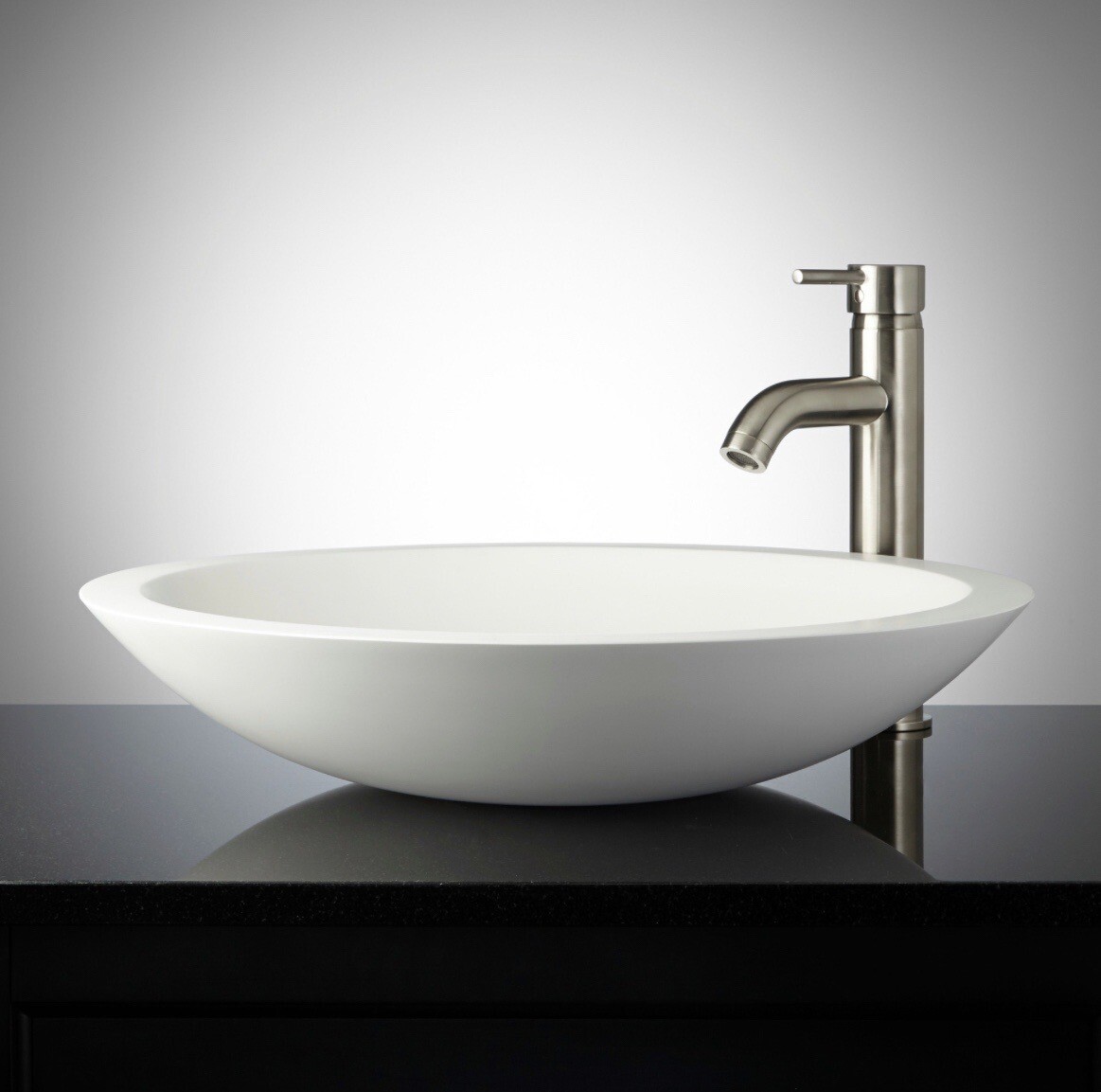 Signature Hardware 398738 Rigel 21" Resin Vessel Bathroom Sink - White gallery