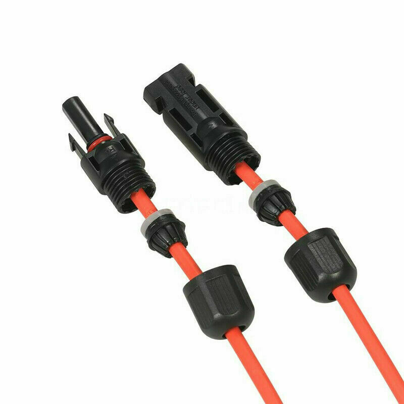 Solar Panel Cable Wire Pair Black + Red Fits MC4 Connectors 8 / 10 / 12 / 14 AWG gallery