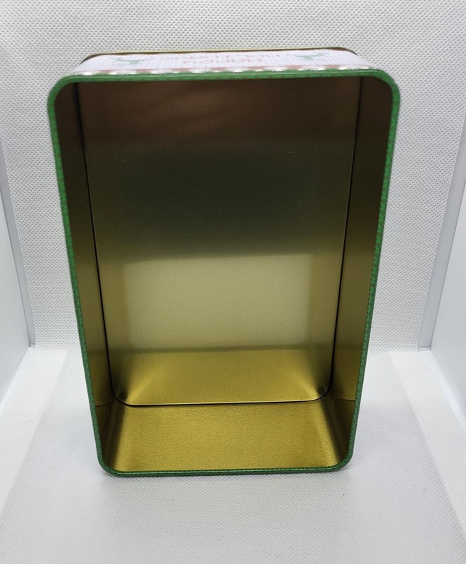 Tin Christmas Rectangular Multipurpose Gift Container 6 1/2" x 4 1/2" x 2 1/2" gallery
