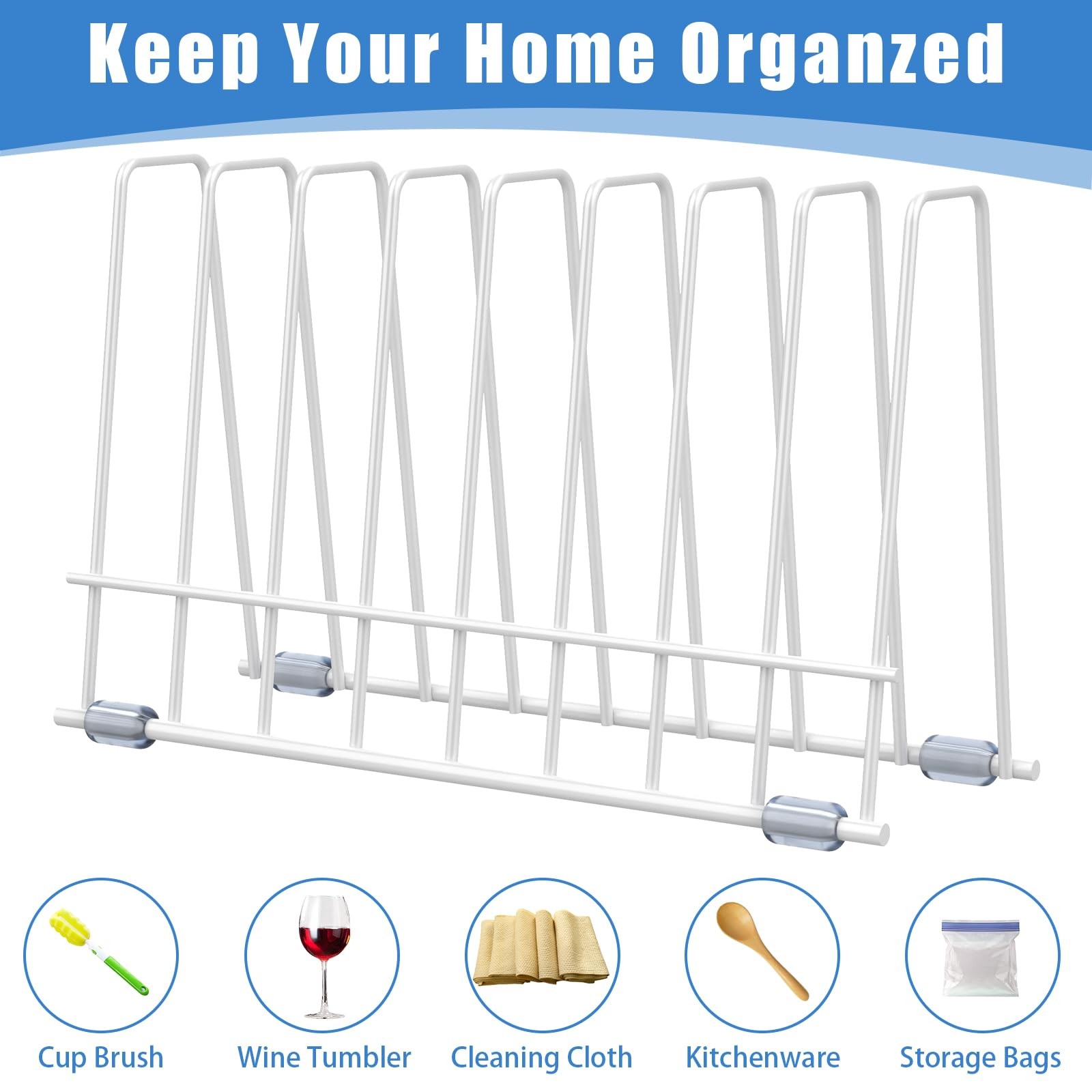 2 Pack Reusable Bags Drying RackMultiple Kitchen Storage Organizer for Plasti... gallery