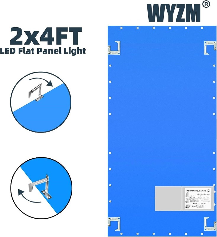 2x4 FT,8Pack LED Flat Panel Troffer Light 75W 5000K White Color ETL Listed IP20 gallery