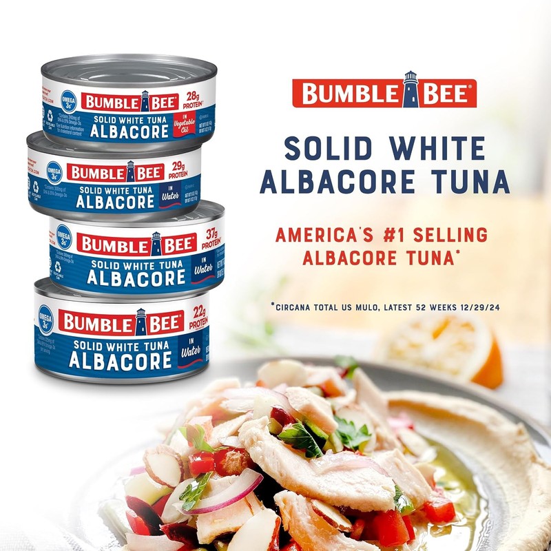 Bumble Bee Solid White Albacore, Tuna in Water 5 Oz Can Pack of 24 Wild Caught gallery