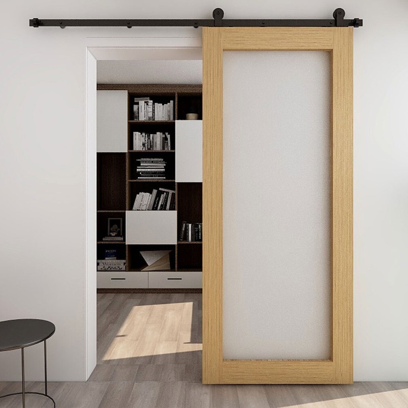 4FT -20FT Sliding Barn Door Hardware Track Single/Double Door Kit,Closet/Kitchen gallery