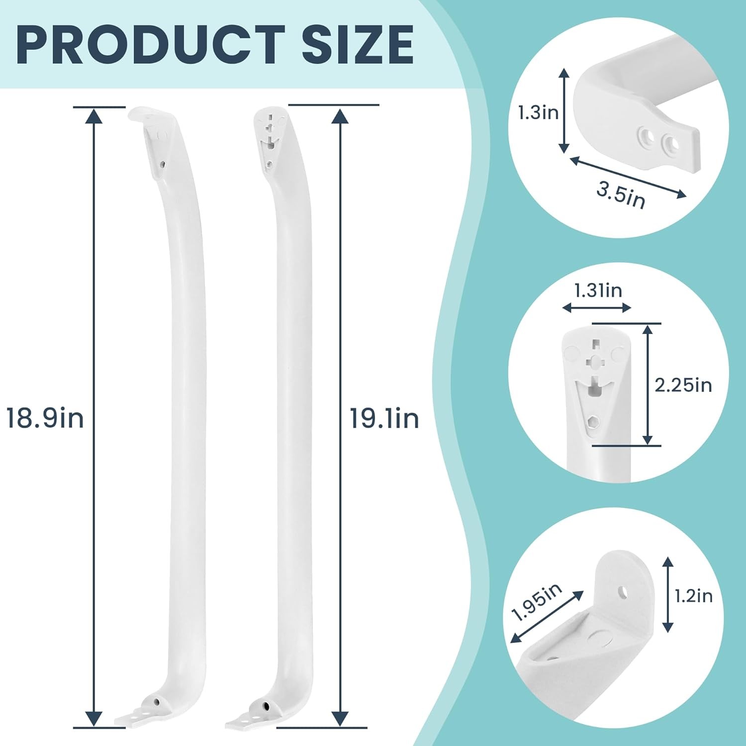 2 Fridge Freezer Handle Set WR12X22148 GE GTH18GBDERWW GTH18GBDDRWW GTH18GBDHRWW gallery