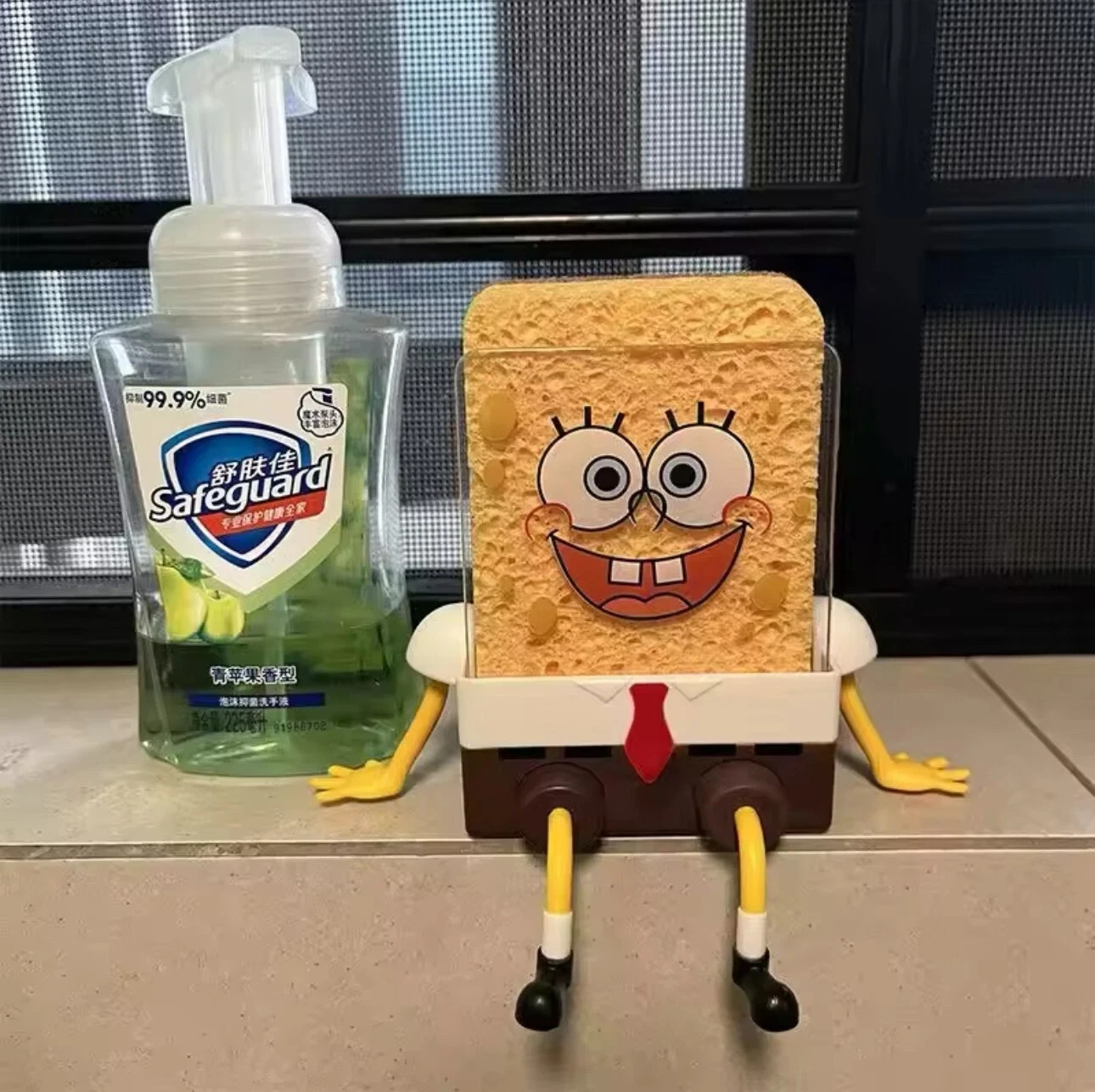 Sink Holder SpongeBob with Sponge Kitchen Organizer Storage Drain Rack Holder gallery