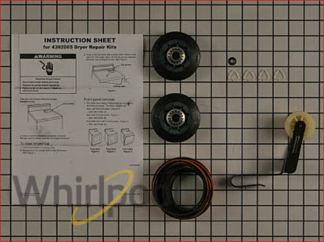New Genuine OEM Whirlpool Dryer Drum Roller Kit 4392065 gallery