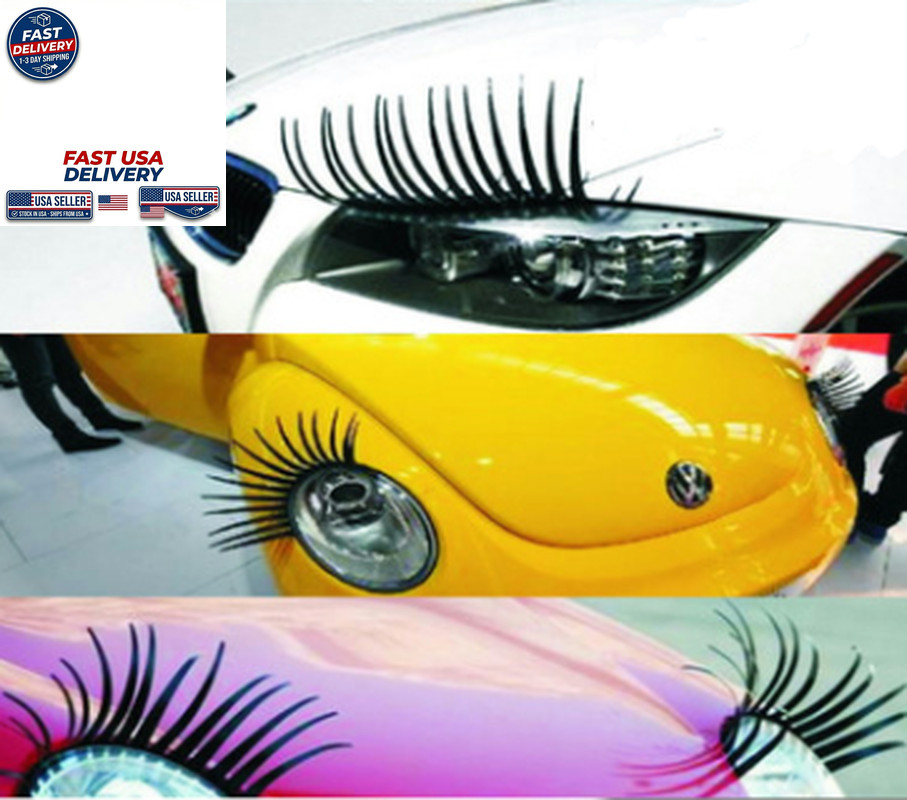 Headlight Eyelash Sticker Car Eyelashes Car False Eyelashes Car Sticker Electric gallery