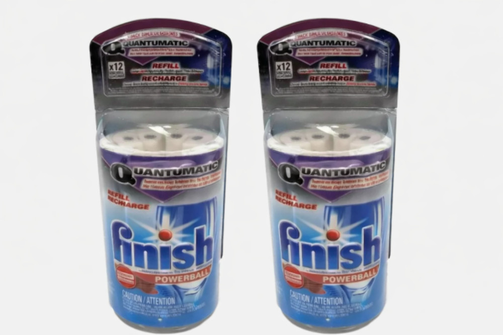 2x Finish Quantumatic REFILL Recharge Powerball Dishwasher Detergent Replacement