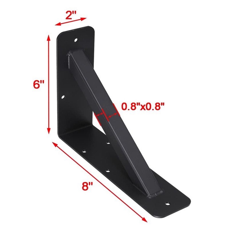 2Pcs Countertop Support Brackets 6"x 8" Heavy Duty Shelf Brackets,Corbels for... gallery