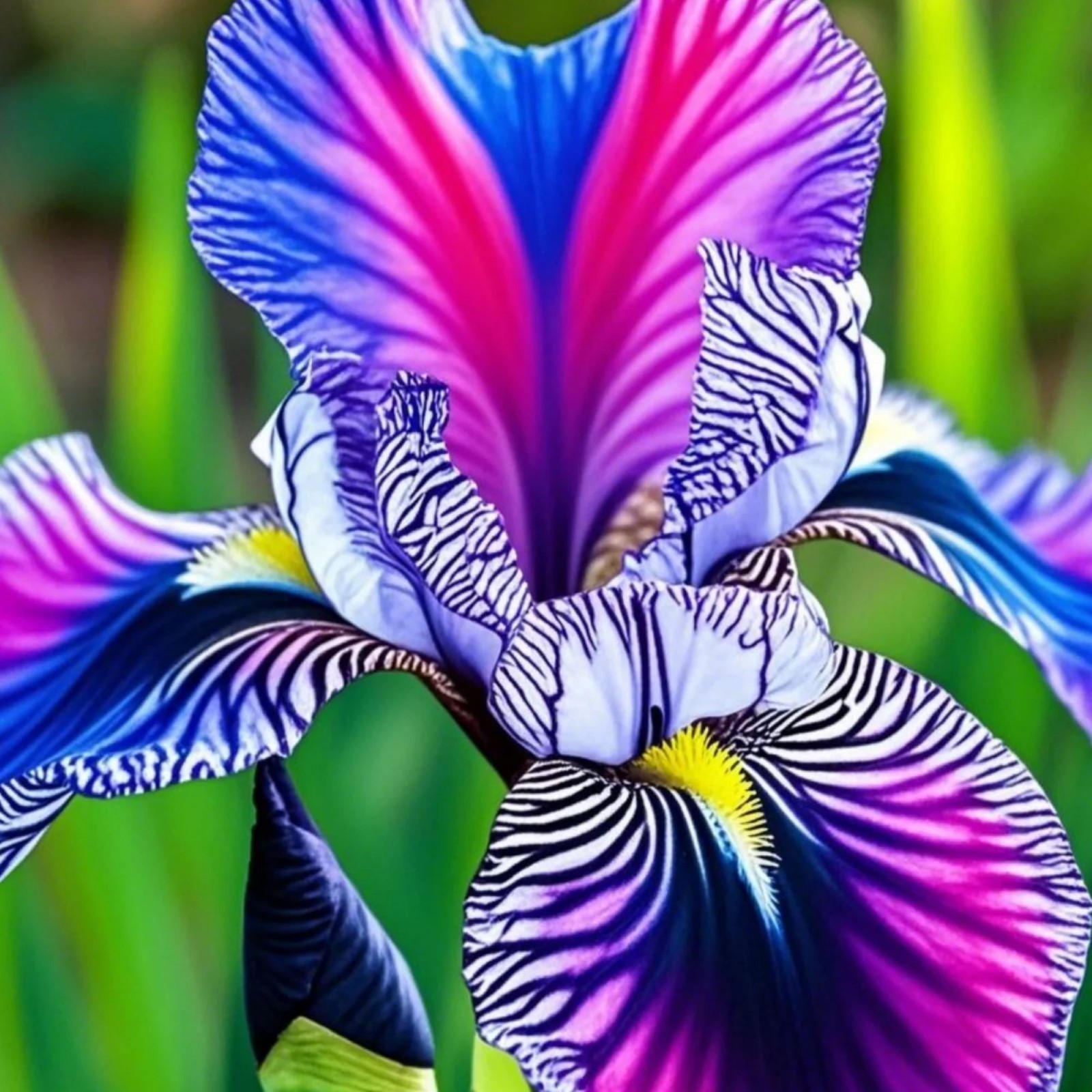 100 Iris Seeds Zebra Multi Color Flower Plant (much less money than bulbs) gallery