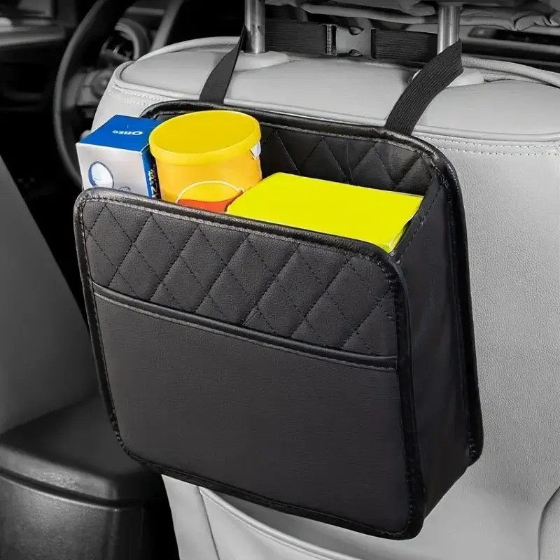 PU Leather Car Seat Organizer Storage Bag All Vehicle Models Auto Accessory gallery