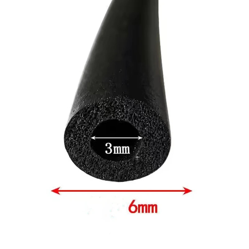 Waterproof Pipe EPDM Rubber Foam Sponge Seal Strip Round Dia.3mm 4mm 6mm-20mm gallery
