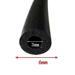 Waterproof Pipe EPDM Rubber Foam Sponge Seal Strip Round Dia.3mm 4mm 6mm-20mm