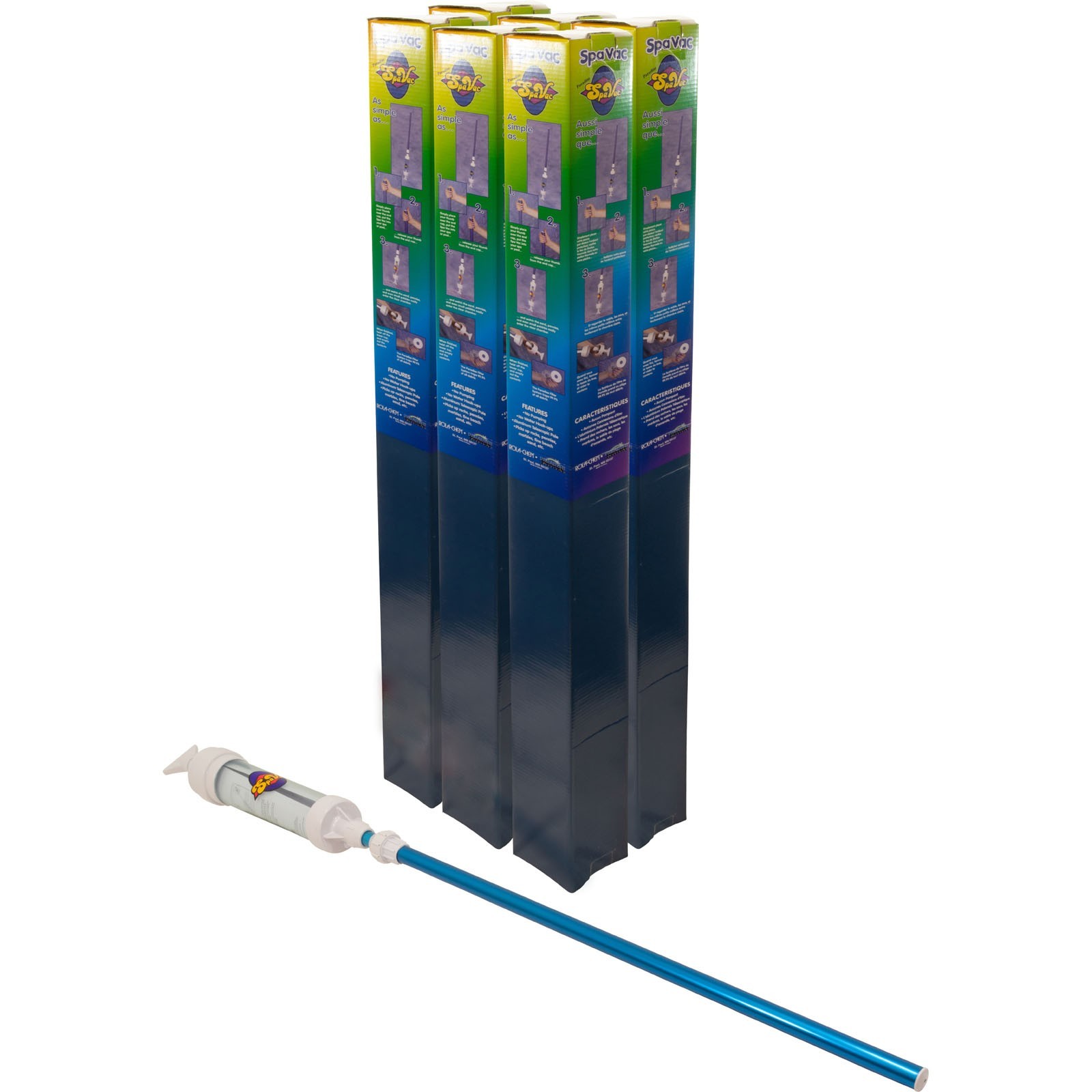 Paradise Spa Vac, 6 Pack Single Boxed Case, Rola-Chem, 7ft : NPSV6 gallery