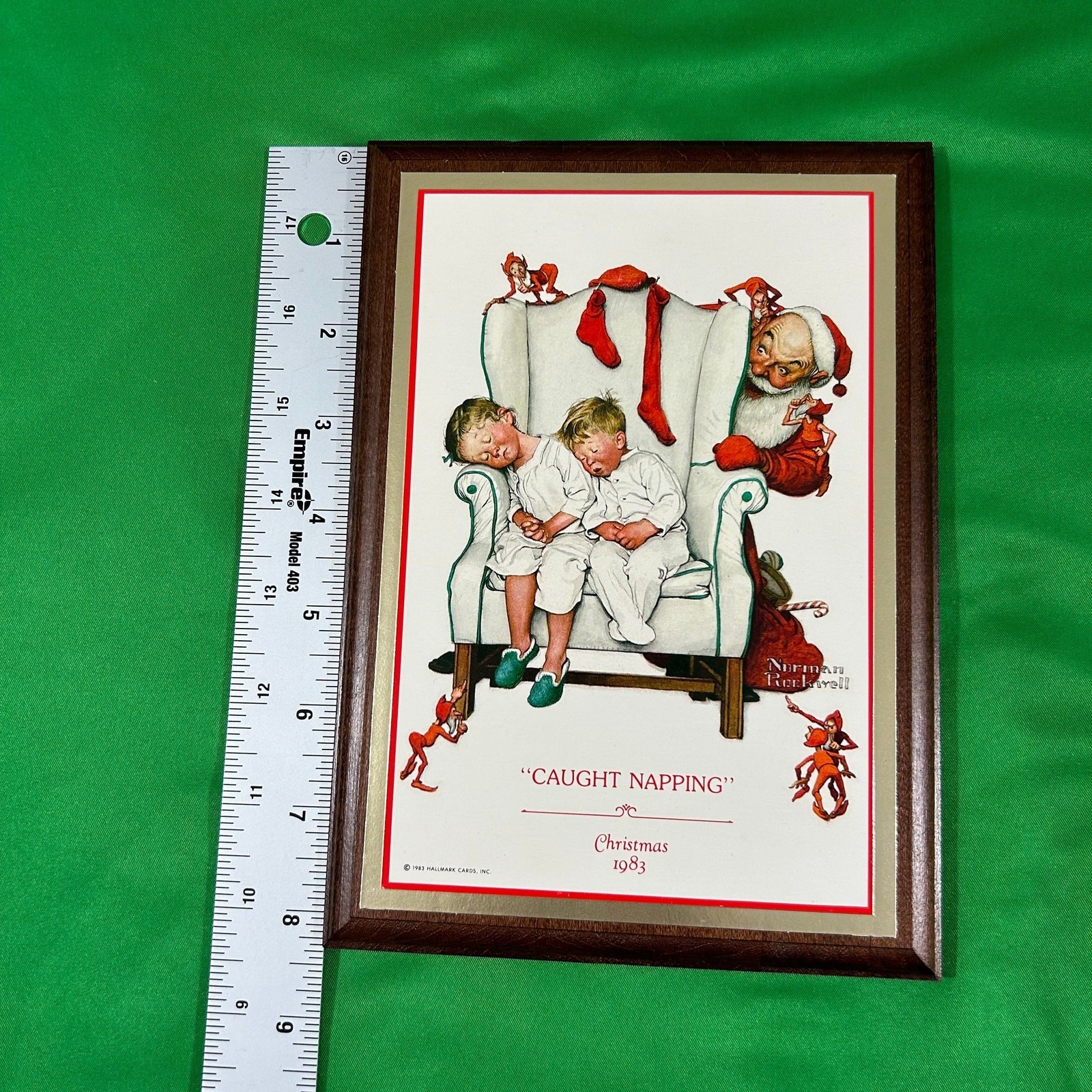 Hallmark "Caught Napping" Norman Rockwell 1983 Made in USA gallery