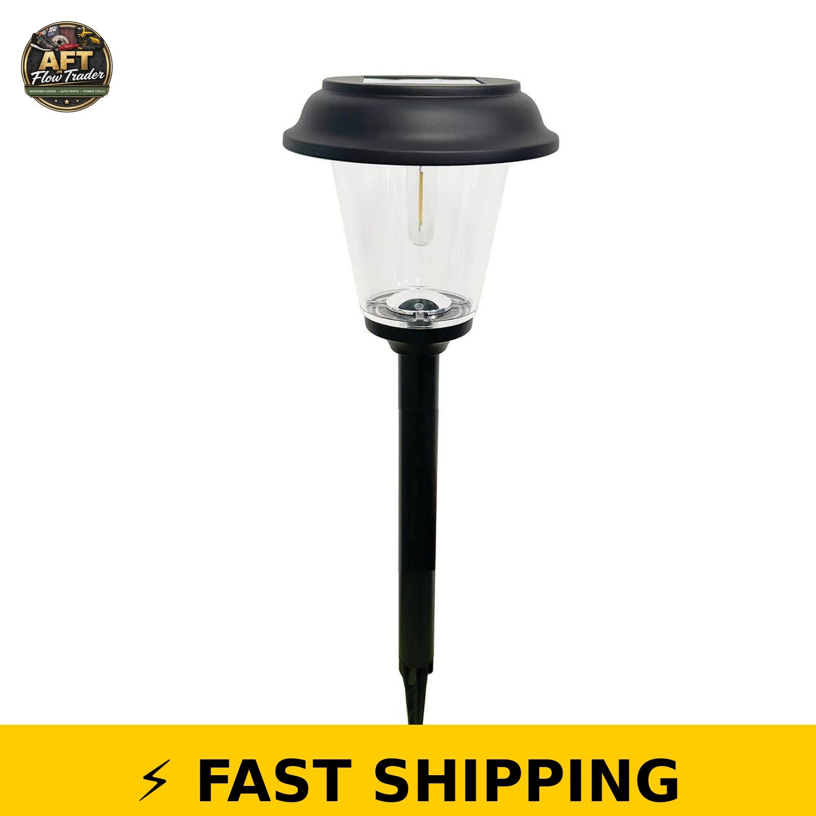Better Homes & Gardens Elijah Solar Pathway Light - Black gallery