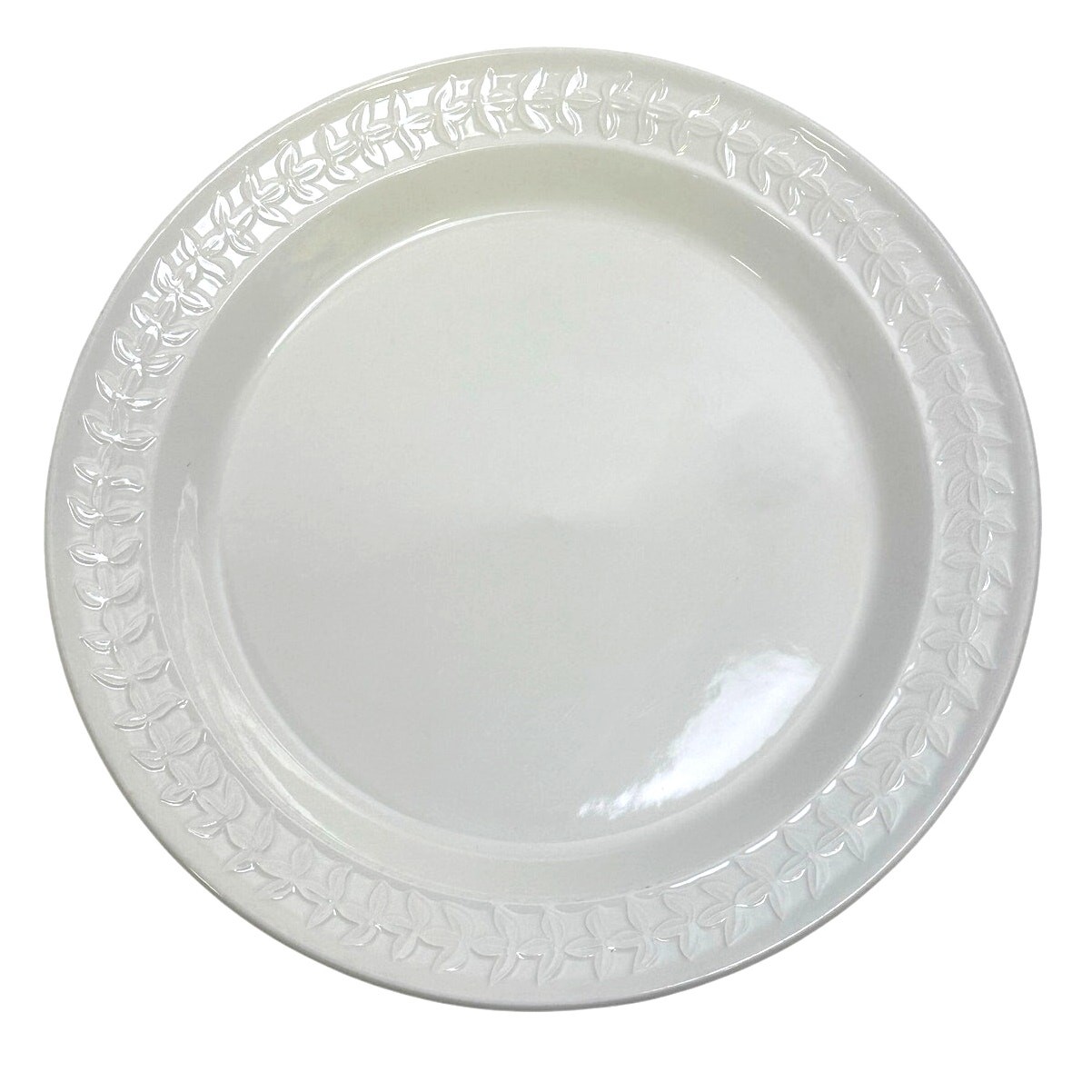 Portmeirion 1998-2006 Retired 'Options' Embossed Smooth Laurel Rim Dinner Plate gallery