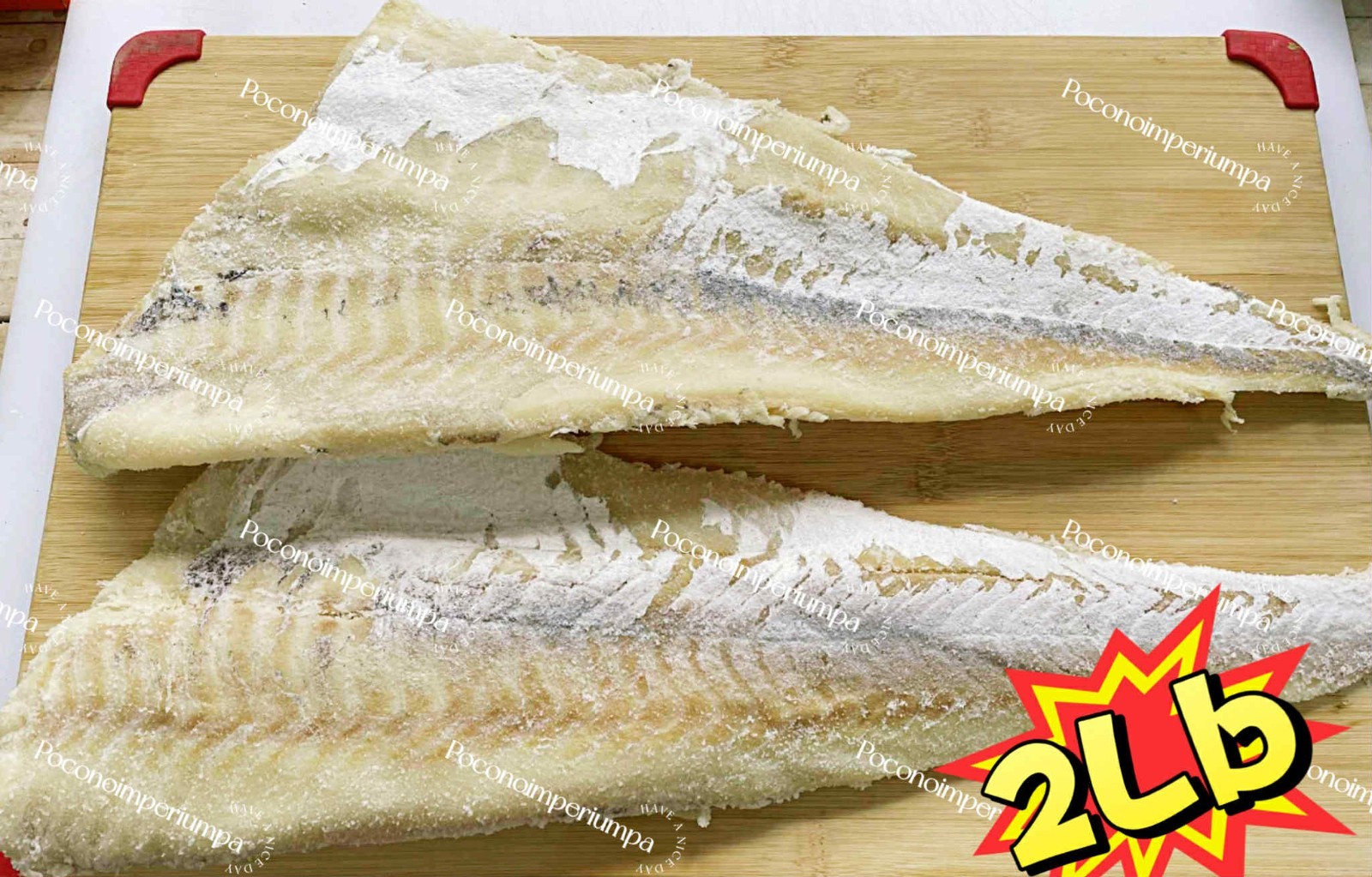 Salt Cod, Bacalao,Dried & Salted Codfish Jumbo Meaty Boneless 2Lb Free Shipping gallery