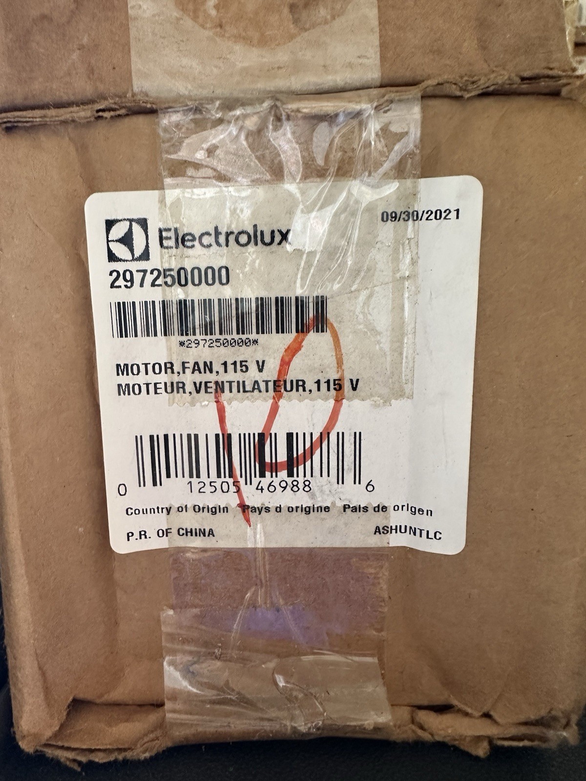 Frigidaire Refrigerator Evaporator Fan Motor 297250000 gallery