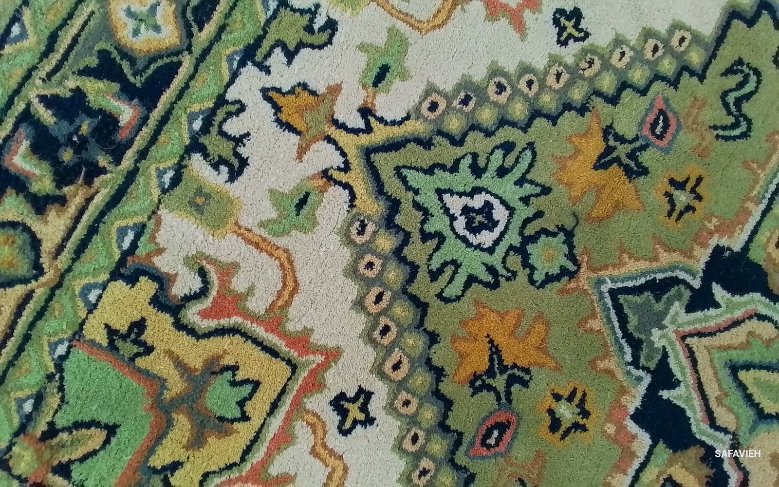 GREEN / LT BROWN 4'-0" x 6'-0" Back Stain Rug, Reduced Price 1172799326 HG625Y-4 gallery
