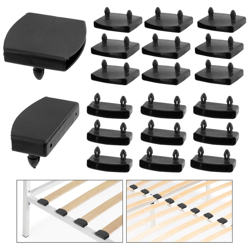 Plastic Replacement Bed Slat Caps Holders for Holding and Securing Wooden Base gallery