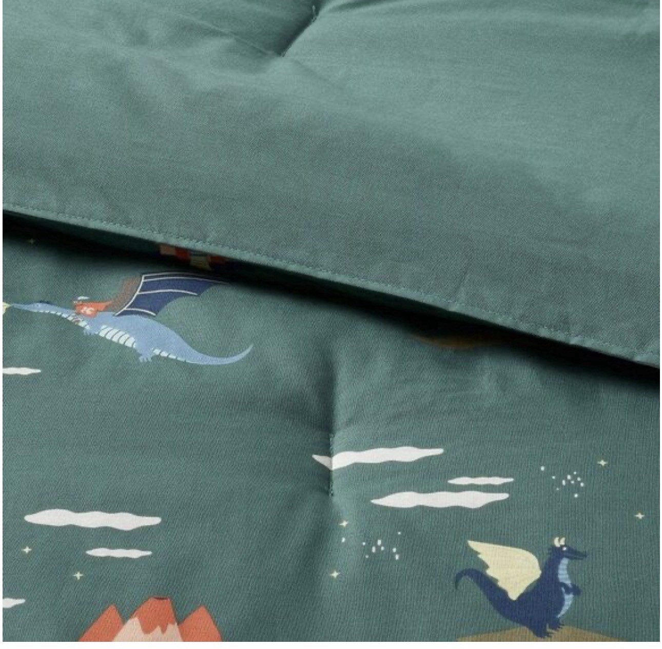 Full/Queen Kids Comforter Set Dragon Print Pillowfort™ Cotton Percale 3 Piece gallery
