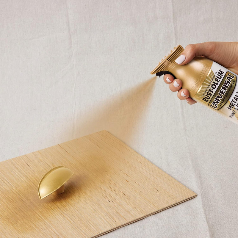 245221 Universal All Surface Metallic Spray Paint, 11 Oz, Pure Gold gallery