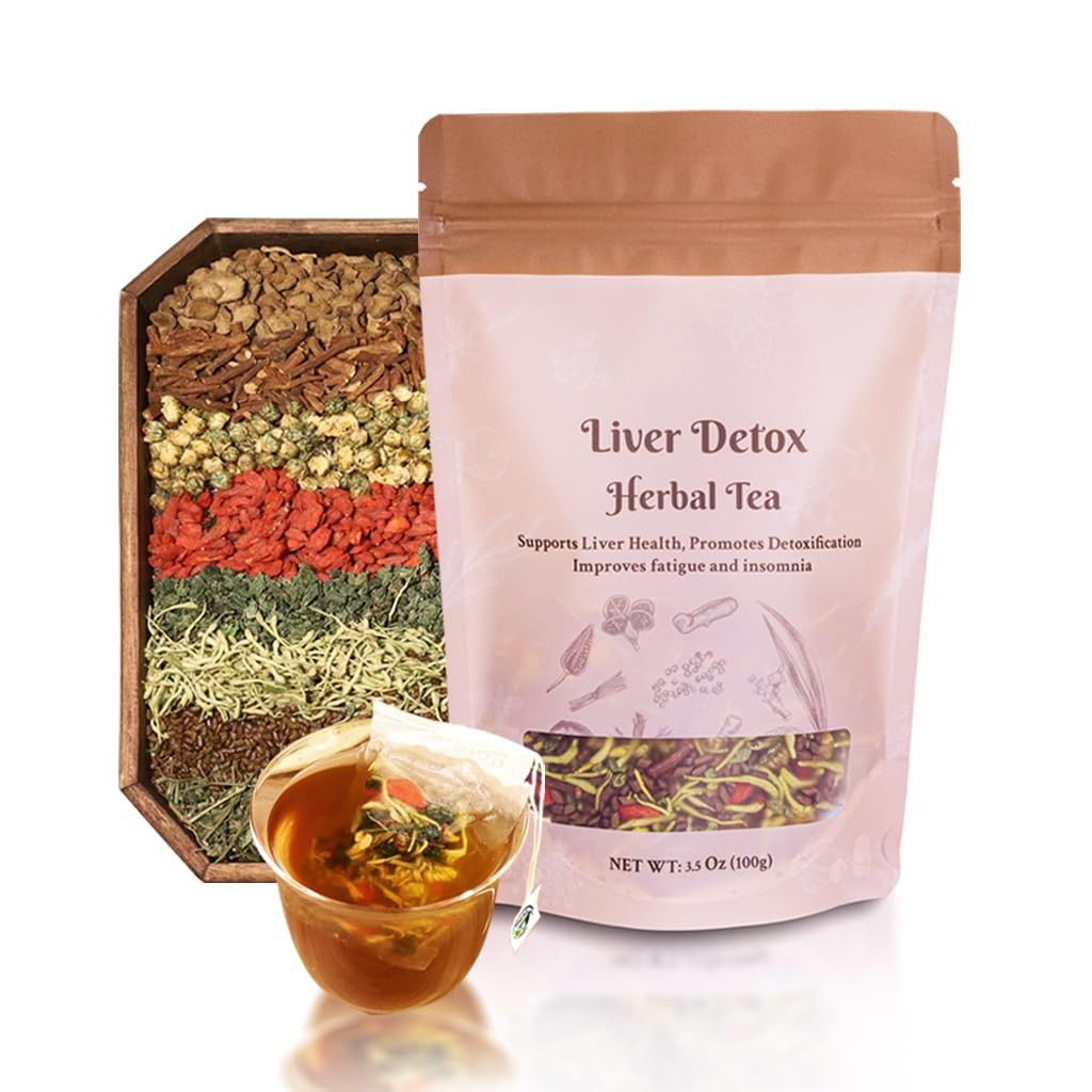 Liver Support Herbal Tea, 9 Ingredients, Daily Liver Health Tea (15 Cups) 100g gallery