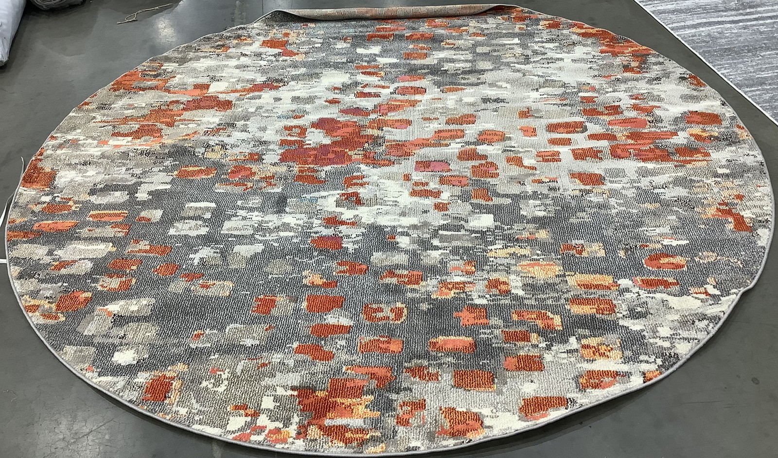 GREY ORANGE 9'-0" x 9'-0" Broken Thread Rug, Reduced Price 1172681834 MAD425H-9R gallery