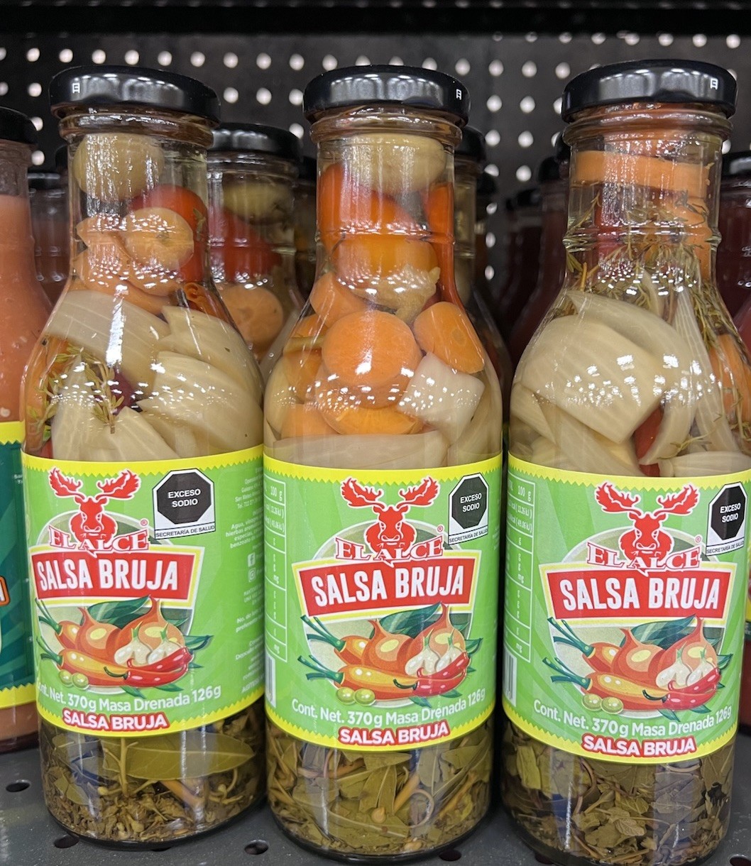 2 SALSA BRUJA EL ALCE 370 Grams Each Bottle. Chiles Frescos Y Secos MEXICO New gallery