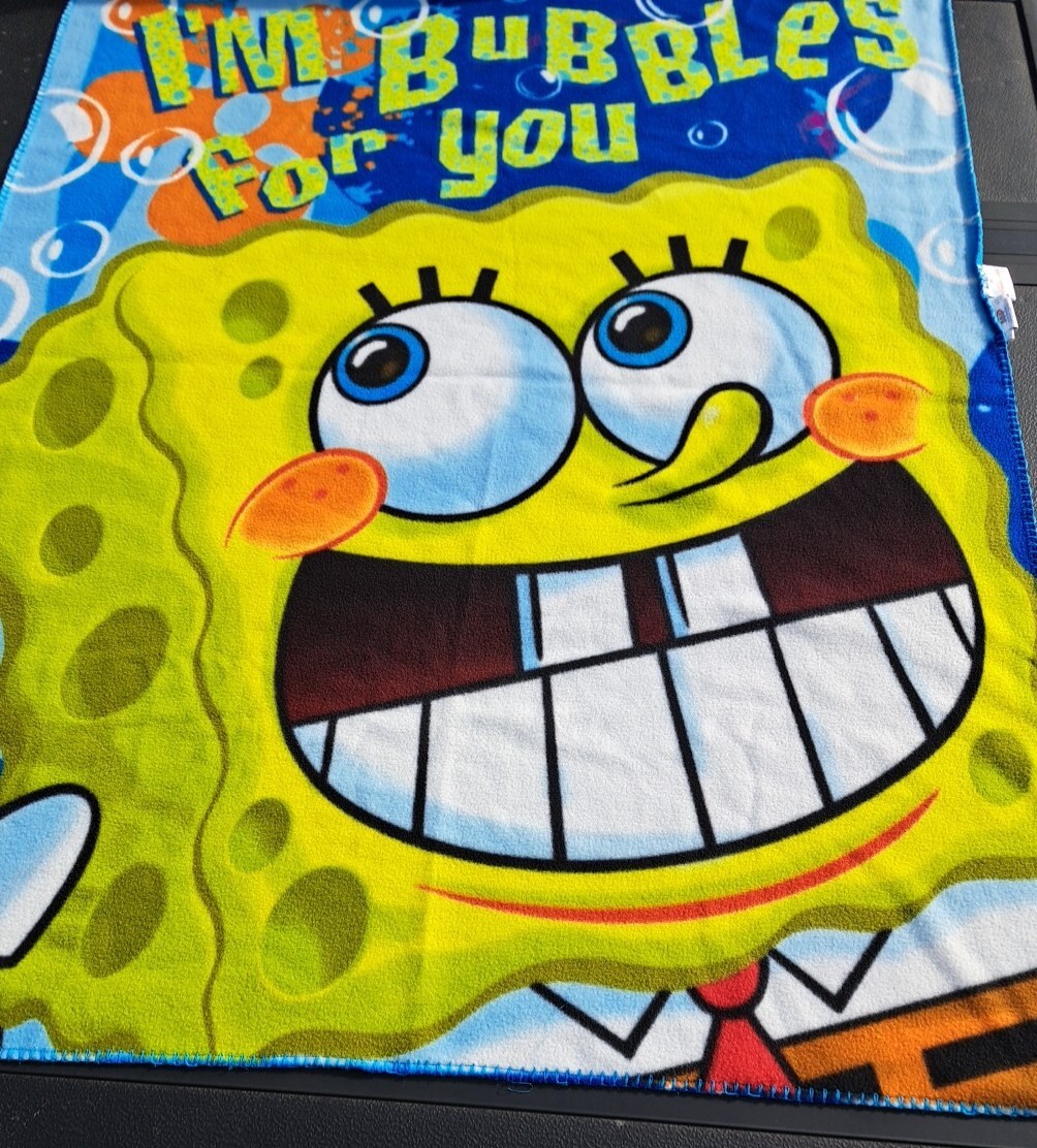 NICKELODEON Spongebob Im Bubbles For You Lightweight Fleece Throw Blanket 57x47” gallery