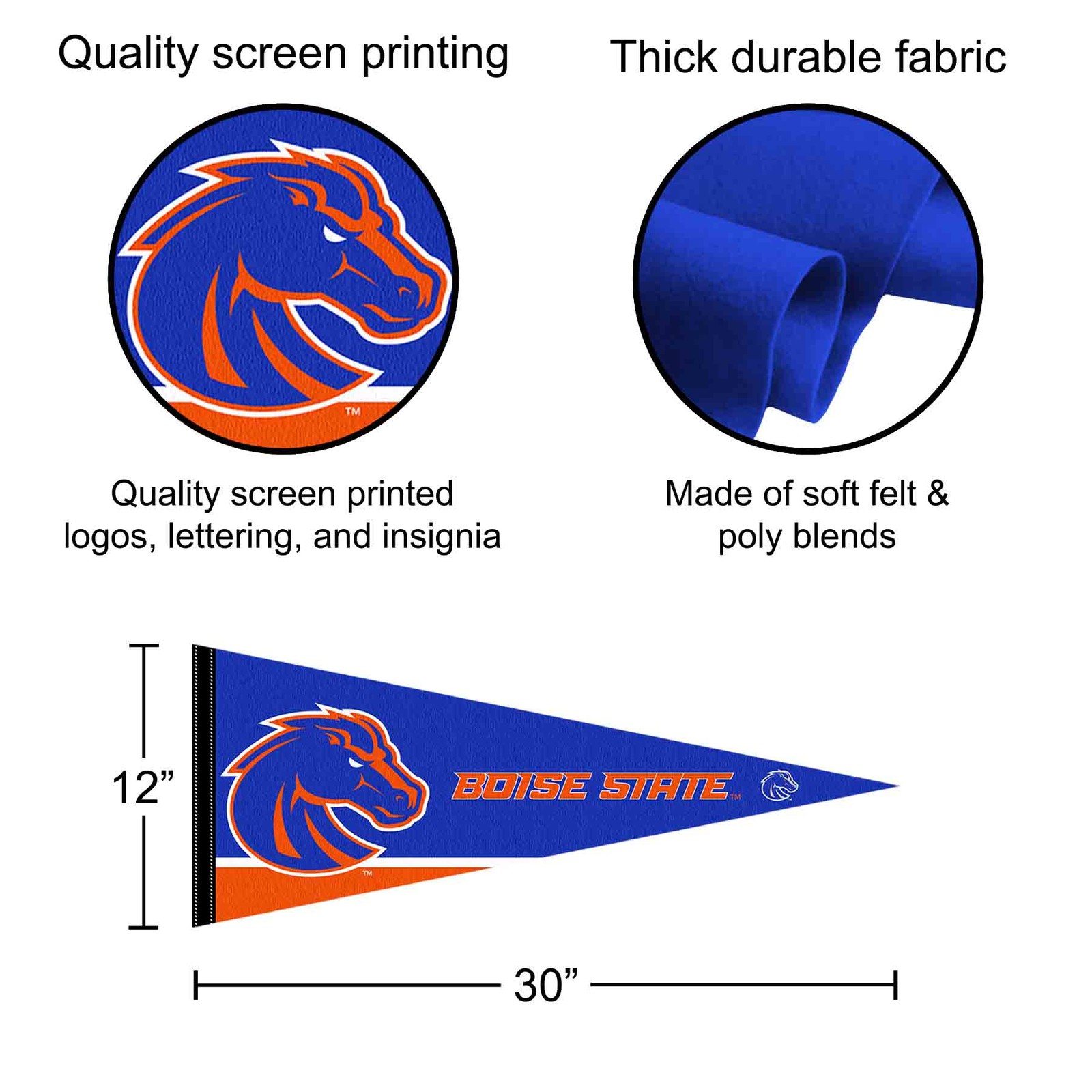 Boise State 12x30 Felt Pennant gallery