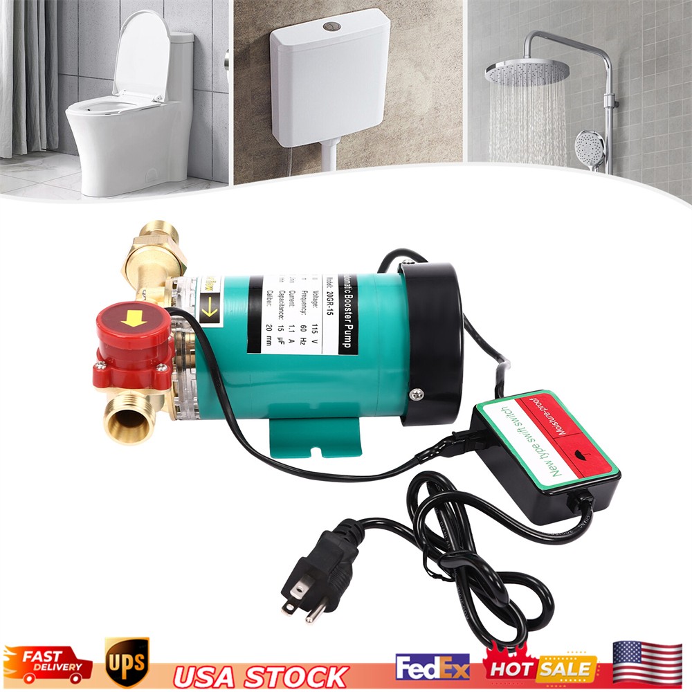 120W 115V Automatic Water Pressure Booster Pump for Home Showers gallery