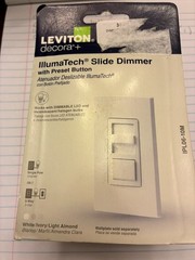 Leviton IPL06-10M IllumaTech Slide Dimmer in White, Ivory, or Light Almond. Free
