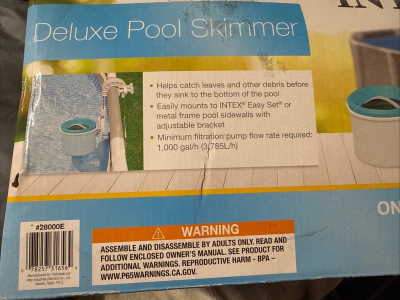 Intex 28000E Deluxe Wall Above Ground Mount Surface Skimmer for Swimming Pool gallery