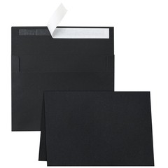 Silunkia Black Blank Cards with Envelopes 5 x 7 Heavyweight Folded Cardstock …