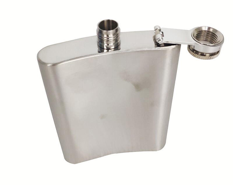TECHTONGDA Stainless Steel Alcohol Pocket Flask with Funnel 12oz Capacity gallery